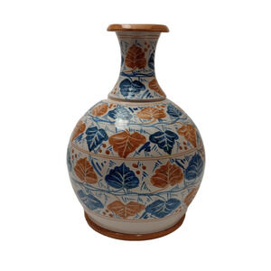 Peasant Village Italian Pottery 10" Vase # 73199